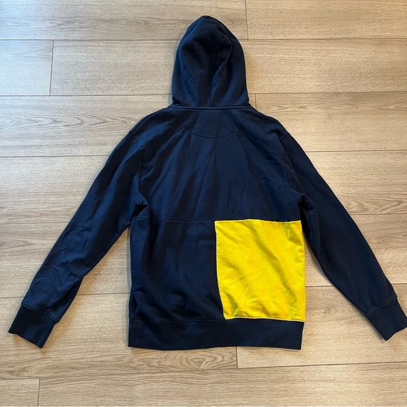 Wu Tang Clan Wear Hoodie Shaolin Embroidered Blue Yellow Colorblock Mens Size M - Picture 4 of 4